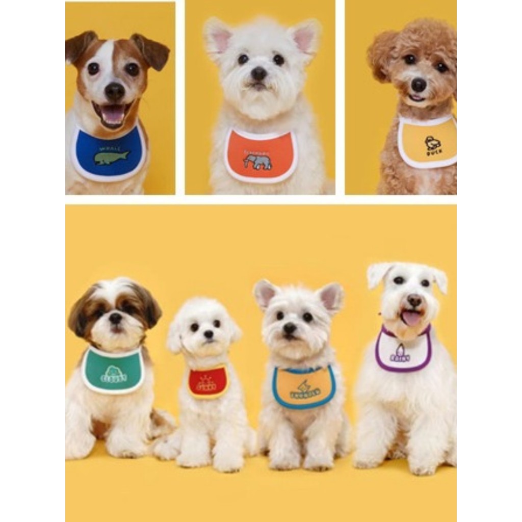 Coreia rollpepepe Pet cão gato babador dopamina tempo Animal babador cachecol toalha de Saliva