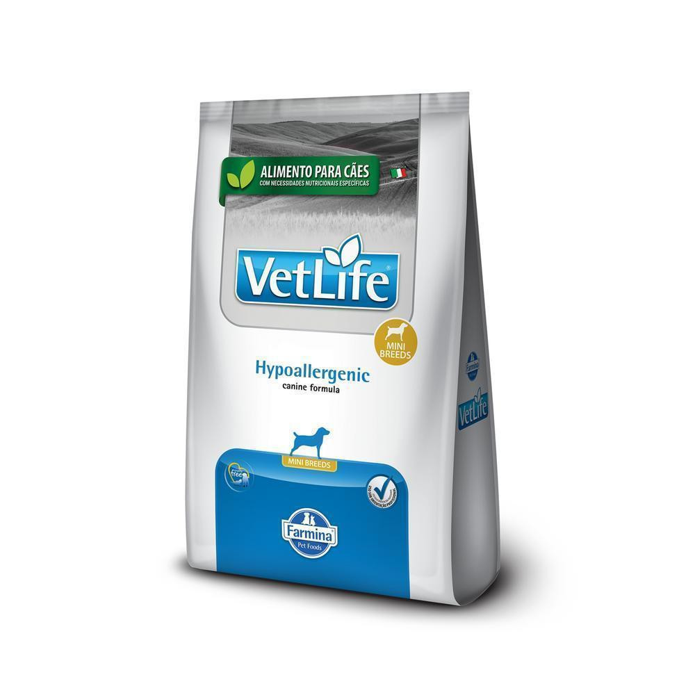 Ração Vet Life Hypoallergenic para Cães Adultos de Raças Mini e Pequenas 10,1Kg Farmina Pet Foods