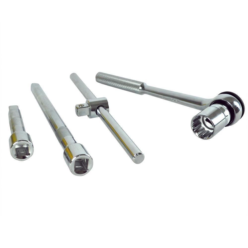 Detalhes do Jogo de soquete estriado 1/2 pol 8 a 32mm 22 pçs Tramontina