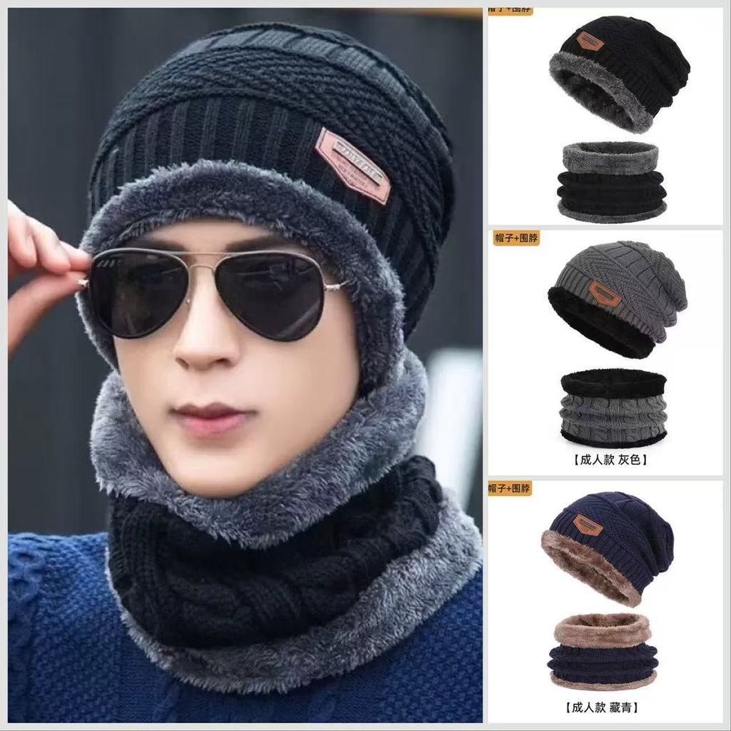 MODA Frio Touca Gorro  Luva Cachecol Meia  Térmica Inverno Quentinho Unissex Kit em Oferta na Shopee