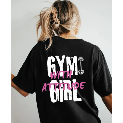[Camiseta Premium em Algodão Puro]SISI Camisa Camiseta Feminina Academia Treino Oversized T-shirt Caminhada 100% Algodão
