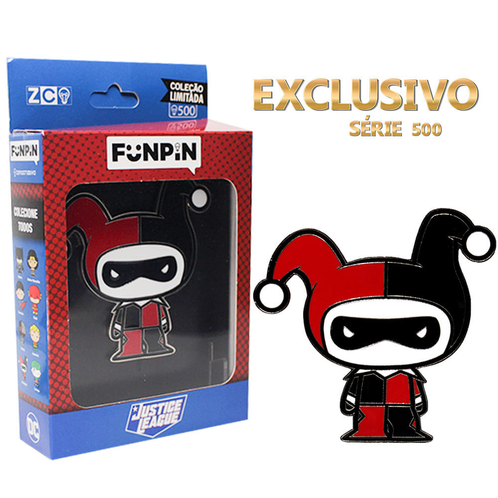 FunPin Arlequina - DC Comics em Oferta na Shopee
