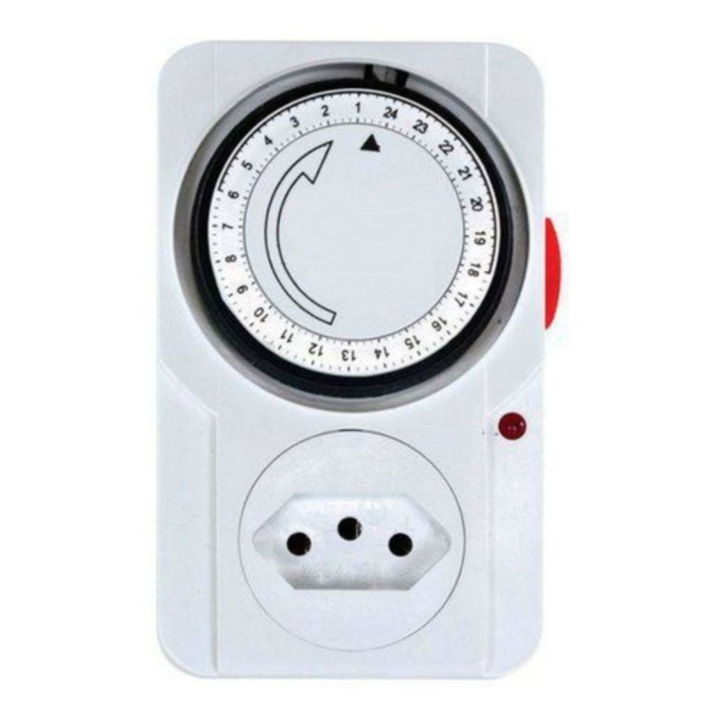 Timer Temporizador Analógico 24 Horas 110v/220v em Oferta na Shopee