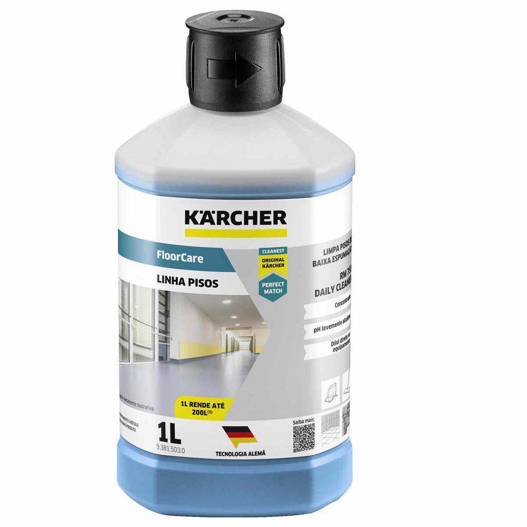 Detergente Floor Care Limpador Pisos 1l Rm755 Daily (93815030) - Karcher