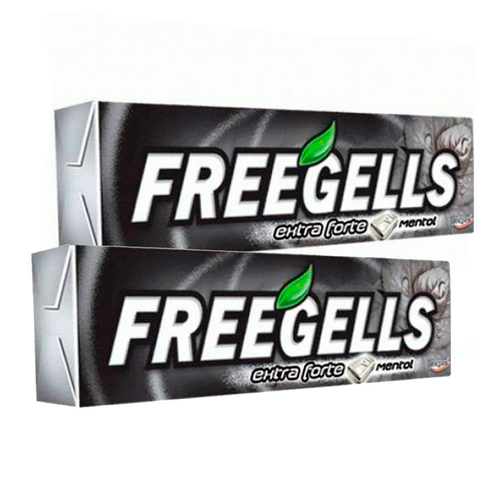 Kit 2 Bala Freegells Sabor Extra Forte Drops 27,9g
