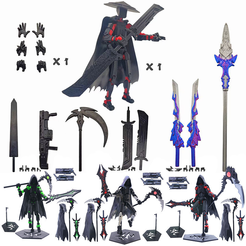 Lucky 13 Action Figure Robot Modelo Manequim 13 Impressão 3D T13 Brinquedos De Montagem