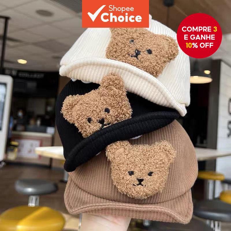 Boné De Beisebol De Veludo Macio Para Bebê – Chapéu Quente De Inverno Meninos E Meninas (0 A 5 Anos)