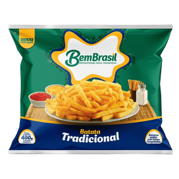 Batata Congelada Bem Brasil Trad Palito 400g em Oferta na Shopee