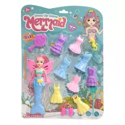 Kit Boneca Fada Sereia Com Acessórios Domni