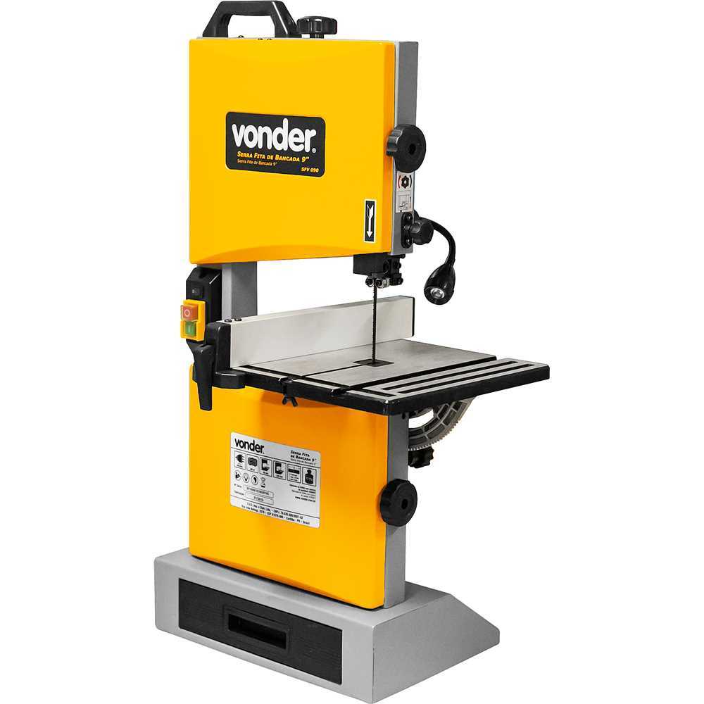 Serra Fita De Bancada 9 Pol SFV090 Profissional 220V VONDER Resistente