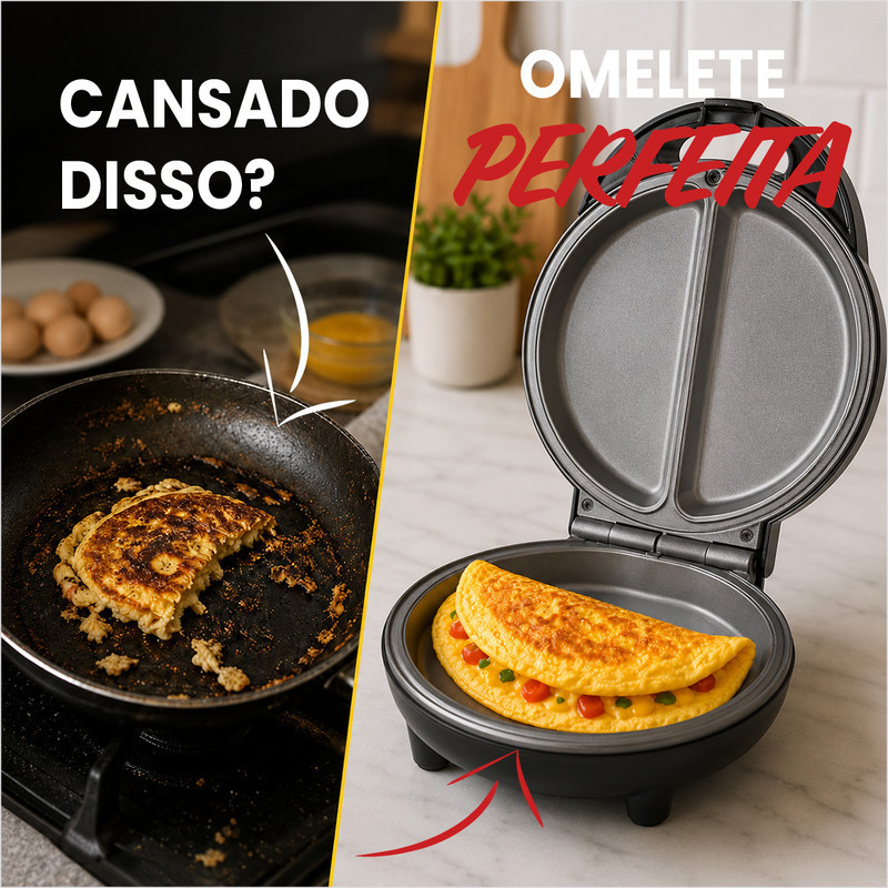 Omeleteira Elétrica 127v Maquina de Omelete Agrrato Omeleteira Antiaderente 800w Fácil de Limpar — imagem 2 de 2
