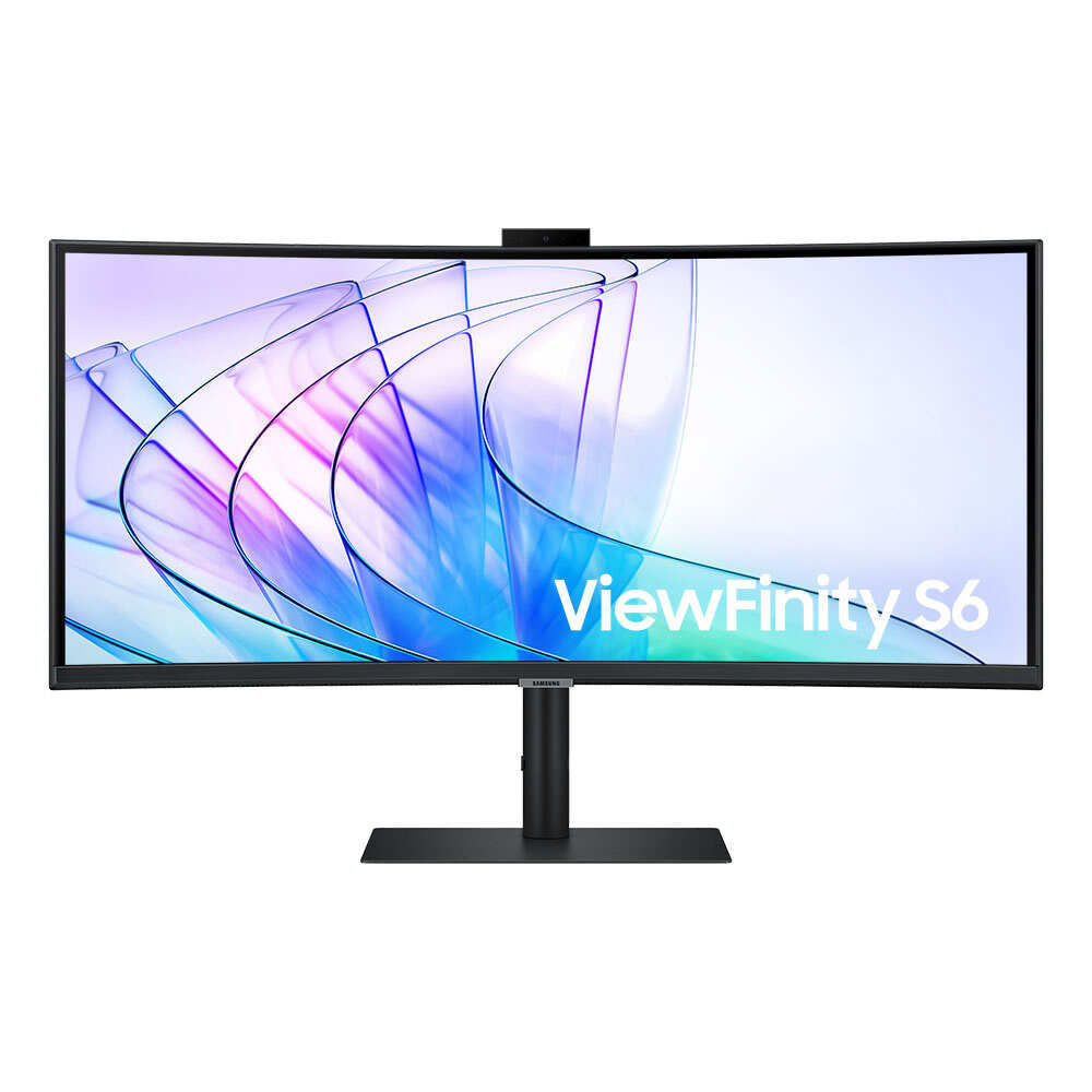 Monitor Samsung ViewFinity S6 34" 2024 UWQHD, Tela Curva, Painel IPS, 100Hz, 5ms