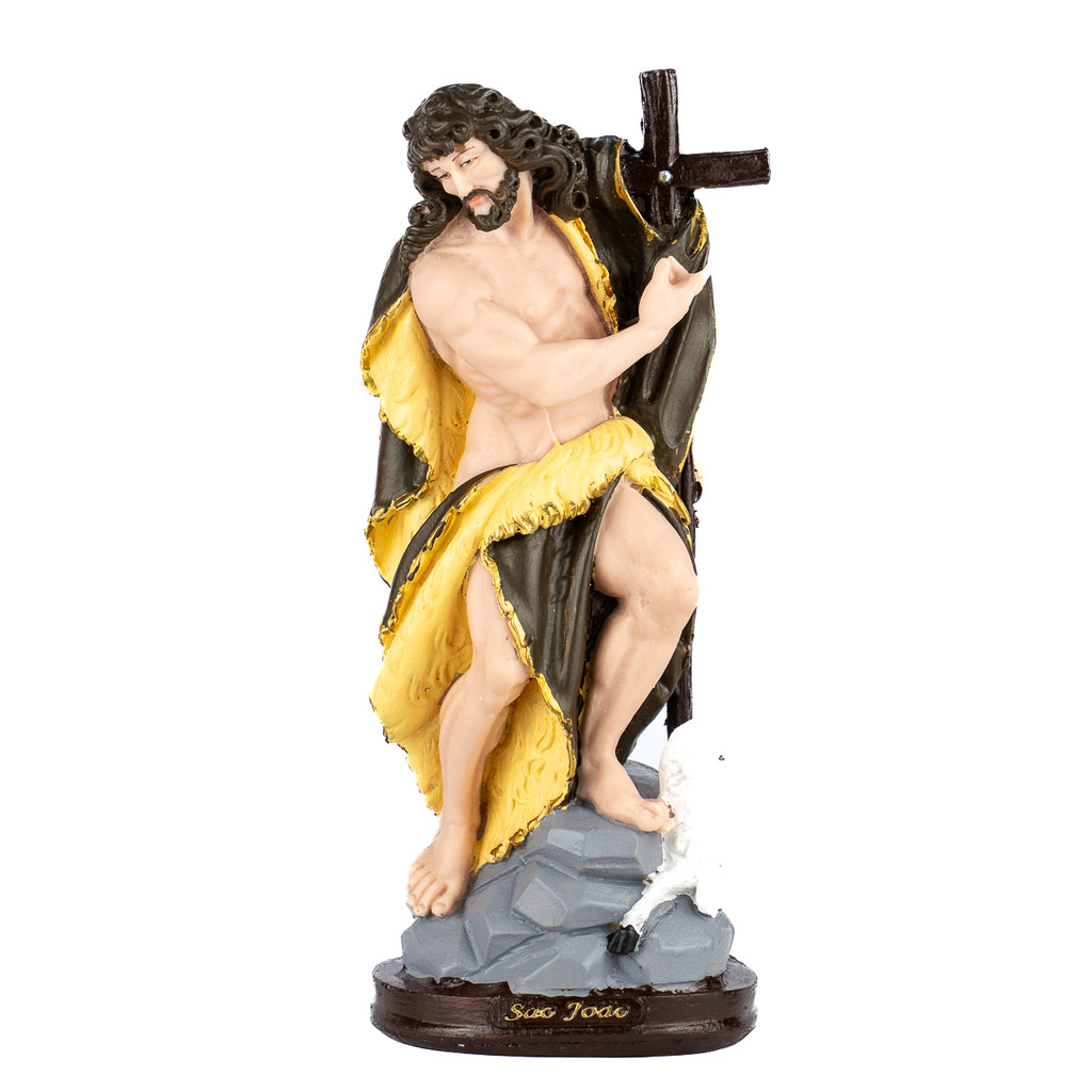 Escultura São João Batista 28,50 cm em Resina
