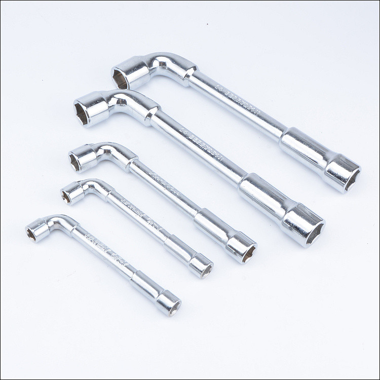Tipo de tubo soquete perfurado 7-em forma de L chave exterior Hex chave cotovelo curvo lidar com soquete 6-24mm