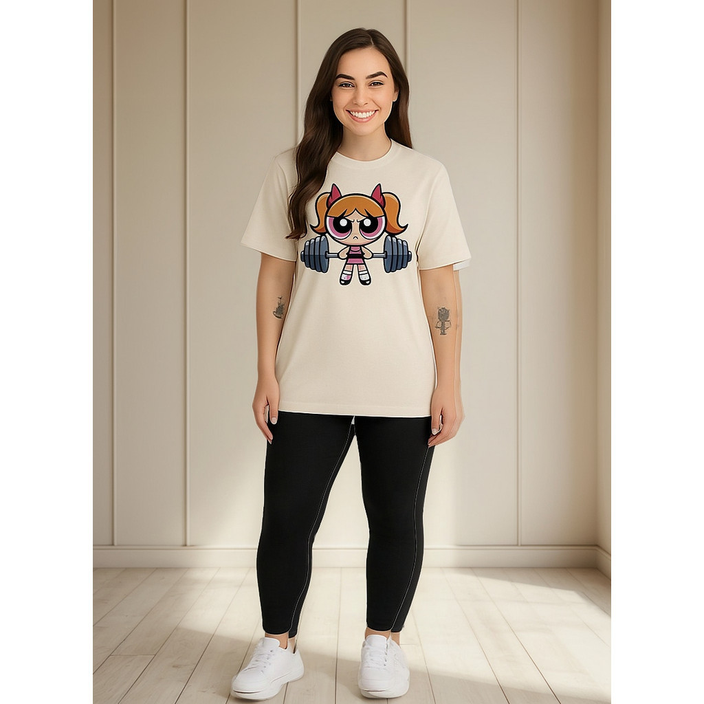 Camiseta Oversized Feminina Meninas Superpoderosas Algodão