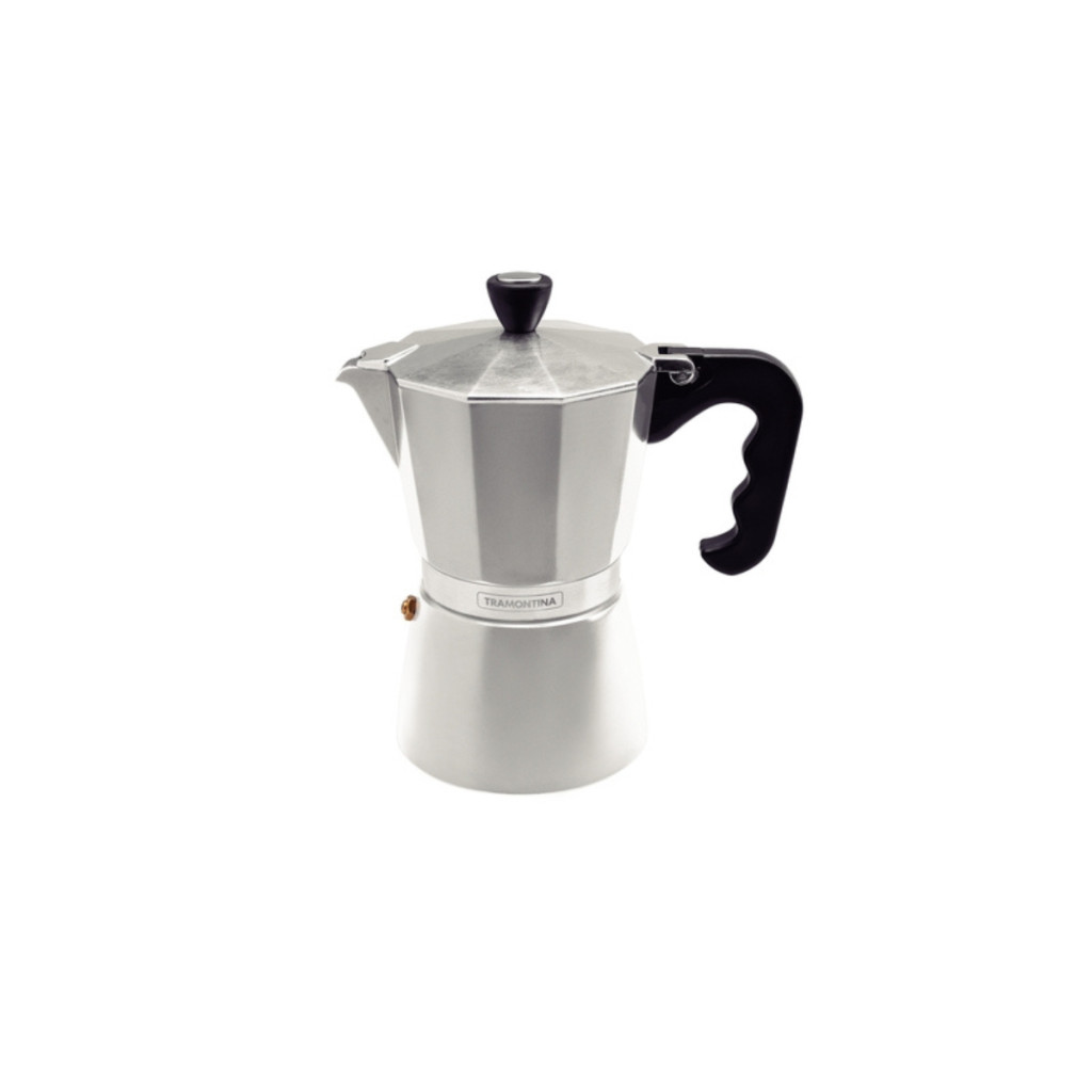 Cafeteira Expresso Italiana Tramontina em Alumínio com Cabo em Nylon 320 ml