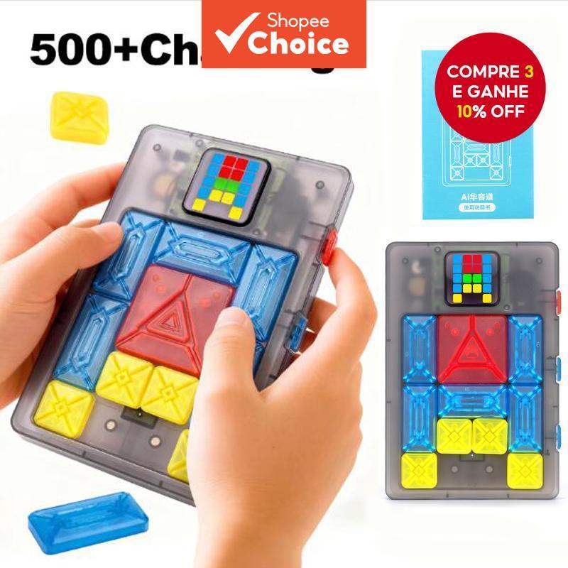  Jogo de Tabuleiro de Treinamento Cerebral com 500+ Níveis, Presente de Natal, Blocos Magnéticos
