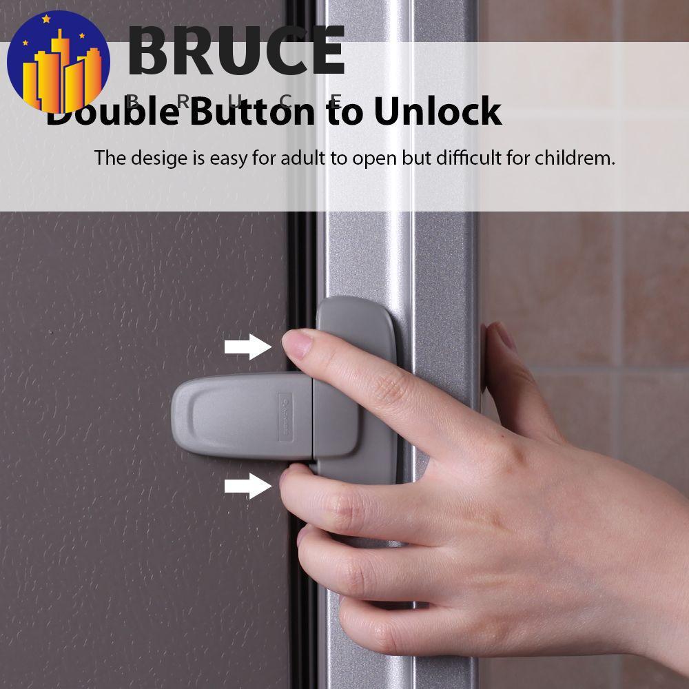 BRUCE Fechadura Da Porta Geladeira Armário Protetor Para Crianças Segurança Bebês