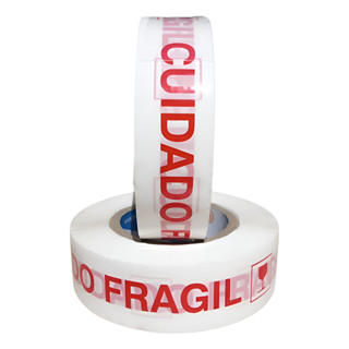 Kit 2 Rolos Fita Adesiva Cuidado Frágil 300m em Oferta na Shopee