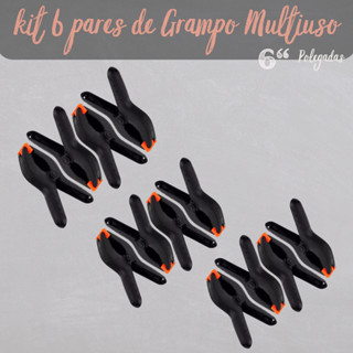 Kit 12 Grampos Pinça Garra Fundo Infinito Fundo Fotográfico 6'' em Oferta na Shopee