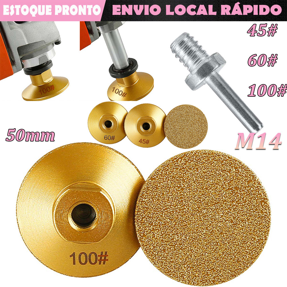 50mm M14 ângulo moedor cabeça de rebolo ferramenta multifuncional moedor de diamante moedor de ângulo moagem cerâmica