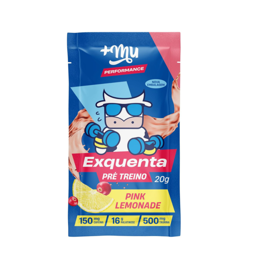 Pré-treino Exquenta – sabor Pink Lemonade – Sachê 20g
