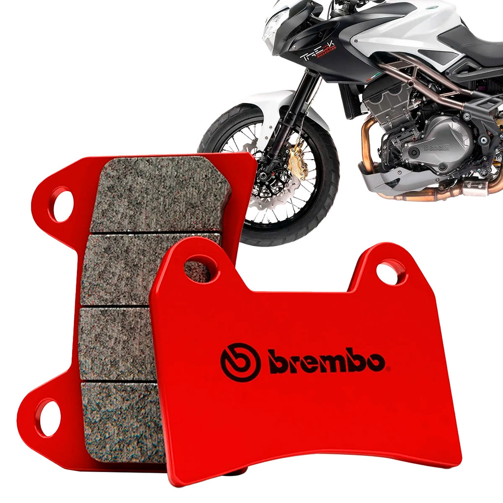 Pastilha Freio Dianteira Benelli Tre 1130 K Sinterizada Vermelha