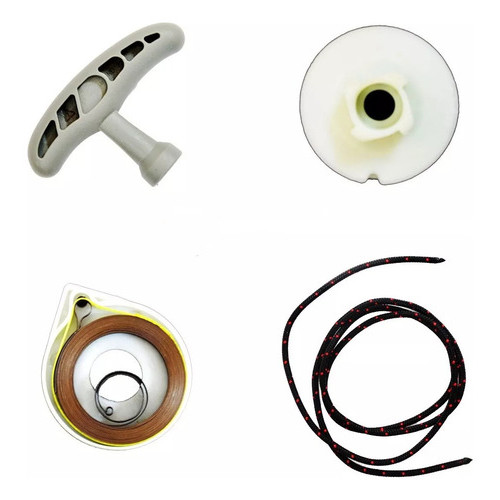 Kit Polia Arranque Partida Motosserra Tekna Cs46 Cs53 Cs58