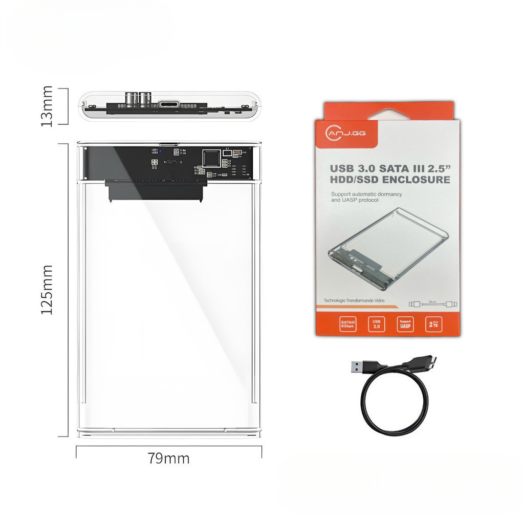 Case De Gaveta Usb 3.0 Hd 2.5 Sata Externo - Alta Qualidade