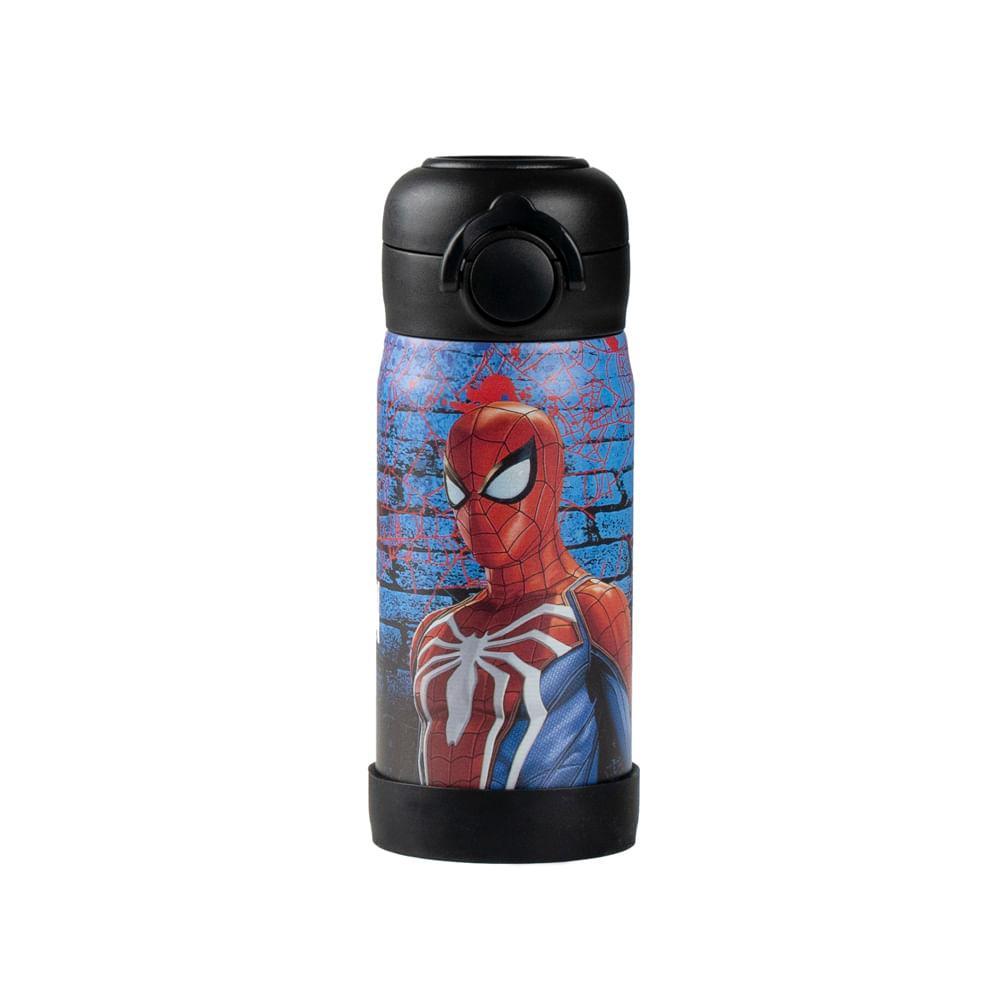 Garrafinha Térmica Infantil Homem Aranha 350ml Azul Escuro em Oferta na Shopee