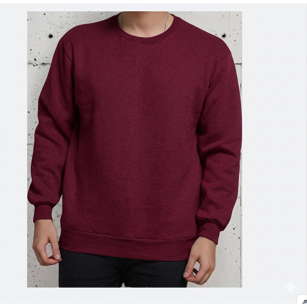 Blusa Moletom Gola Careca Unissex Gola Redonda Lisa Básica Promoçao Oferta Moleton Gola Redonda