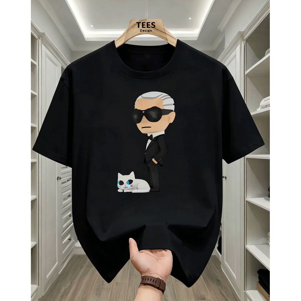 2026 Camiseta Feminina Estampa Personagem Elegante e Gatinho Estiloso Moderno Confortável Moda Feminina Tendência