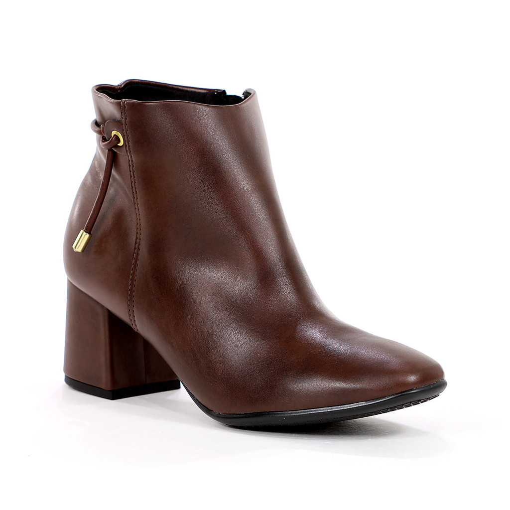 Bota Beira Rio Cano Curto Napa Genebra Marrom - Feminino