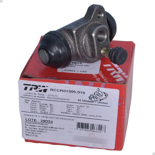 Cilindro Roda Burrinho Classic Corsa Astra Agile 1993 A 2015