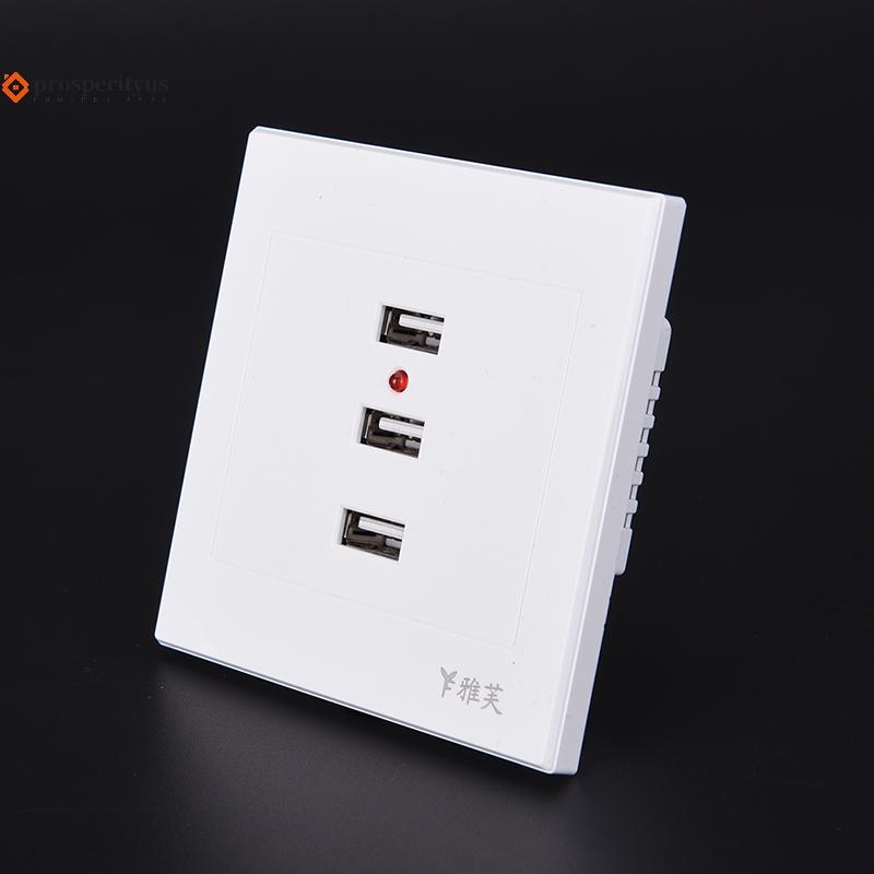 [PPTS] 2/3/4/6 Porta USB Carregador De Parede Tomada Receptáculo De Energia Ca Painel De Placa Soet