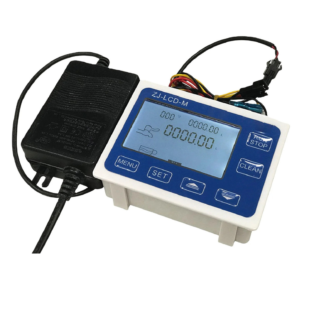 Novo ZJ-LCD-M 1/4 Polegada Medidor De Fluxo De Água Digital De Alta Precisão PE Válvula Solenóide Controlador Automático