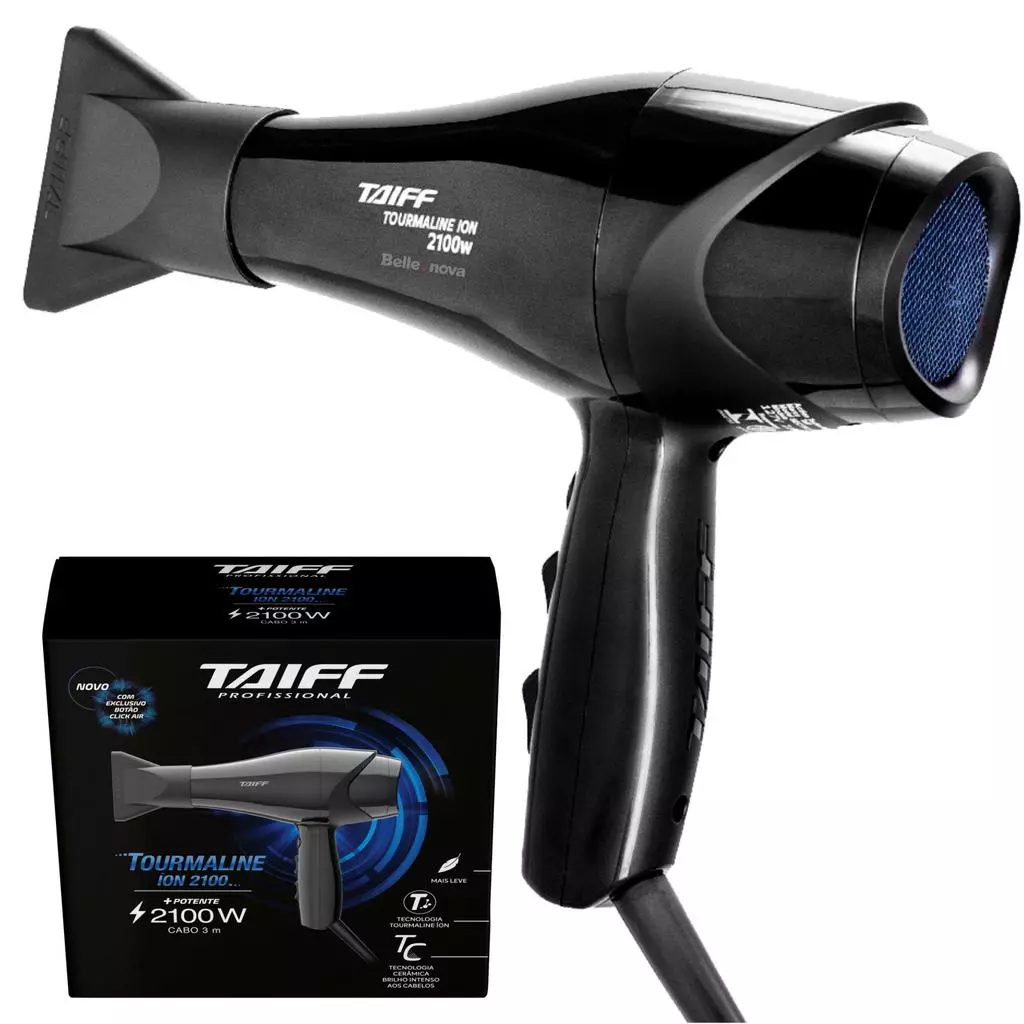 Secador De Cabelo Taiff New Tourmaline Profissional 2100W — imagem 1