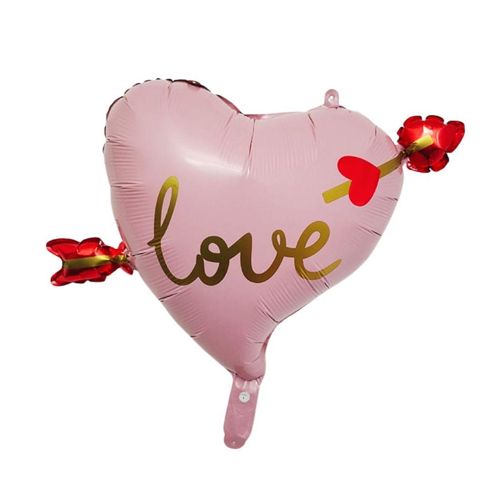 BALÃO LOVE CORAÇÃO FLEXA METALIZADO