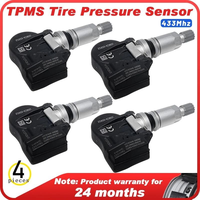 Sensor De Pressão Dos Pneus , 4 Unidades , Para Hyundai Entourage 2008-2010 SantaFe 2008 Veracruz KIA Sedona 2005-2008 3