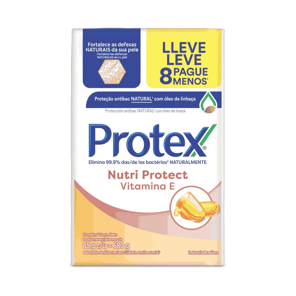 Sabonete Protex Nutri Protect Vitamina E 8un 85g