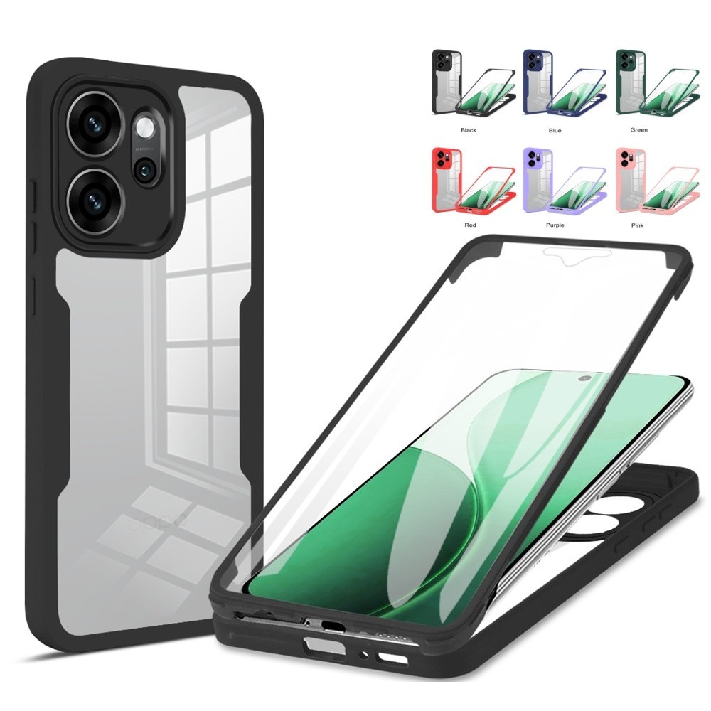 360 Proteção De Corpo Inteiro À Prova De Choque Frontal + Traseira Caso Para OPPO Reno 14 14F 14 F Capa Protetora De Tel