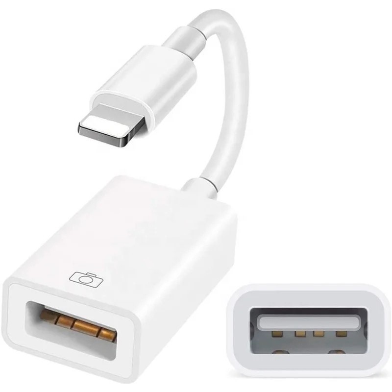 Cabo Otg Usb Compatível com iPhone E iPad Pendrive