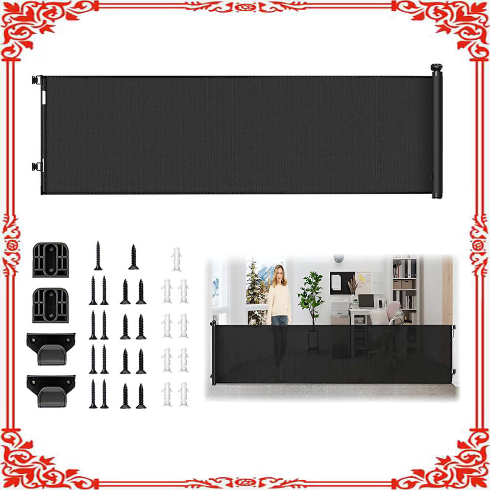 Cerca de porta retrátil de 3m, cerca de porta de cozinha, cerca de porta retrátil, cerca de porta Anti-animal de estimaç