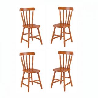 Conjunto 4 Cadeiras Madeira Eucalipto Mel Piratini Mel em Oferta na Shopee