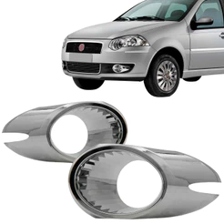 Grade Moldura Aro Milha Siena G4 2010 2011 2012 2013 2014 2015 2016 Cromado