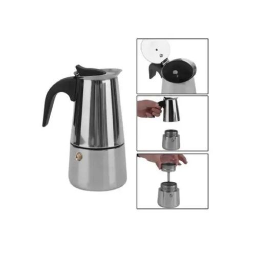 Cafeteira Italiana Inox 6 Xicaras Resistência Qualidade Amantes Café