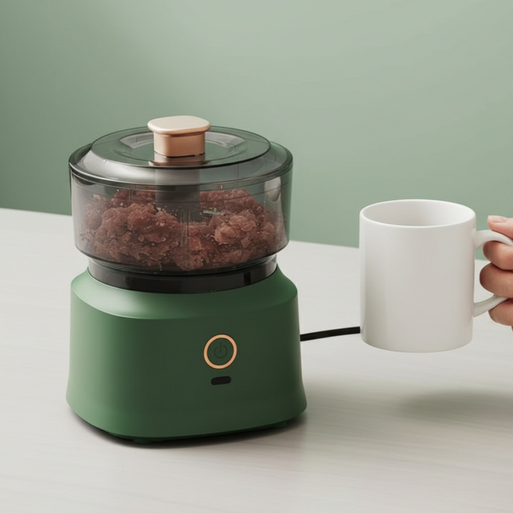 Mini Liquidificador Elétrico Multifuncional com Motor Potente e Controle de Velocidade