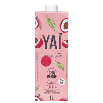 Chá Verde Yaí Lichia zero açúcar 1L em Oferta na Shopee