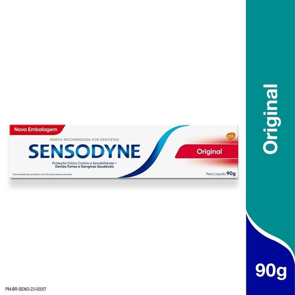 Creme Dental Para Dentes Sensíveis Sensodyne Original 90g em Oferta na Shopee
