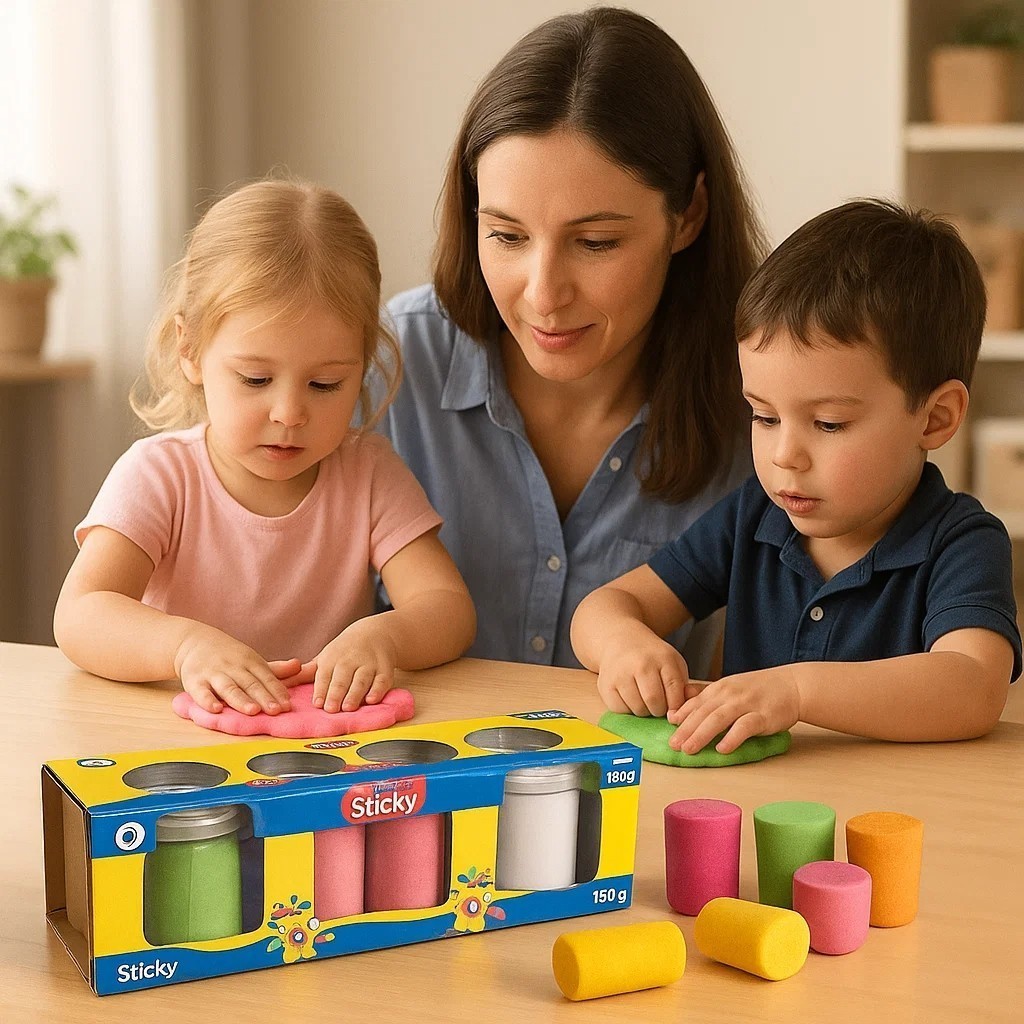 Kit Massinha Colorida Infantil 75g 3 Potes 5 Unidades Conjunto Crianças Sortido Brincadeiras Achadinhos Shopee